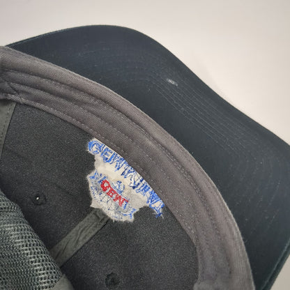 Port Authority Trucker Hat Black One Size Gem Meat Packing Co Logo Mesh Snapback
