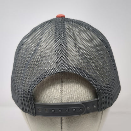 Cap America Trucker Hat Orange Gray One Size Mesh Shaka Hand The Don Snapback