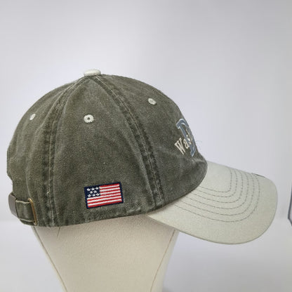 I Love DC Baseball Cap Green Beige One Size Washington DC USA Flag Souvenir Hat