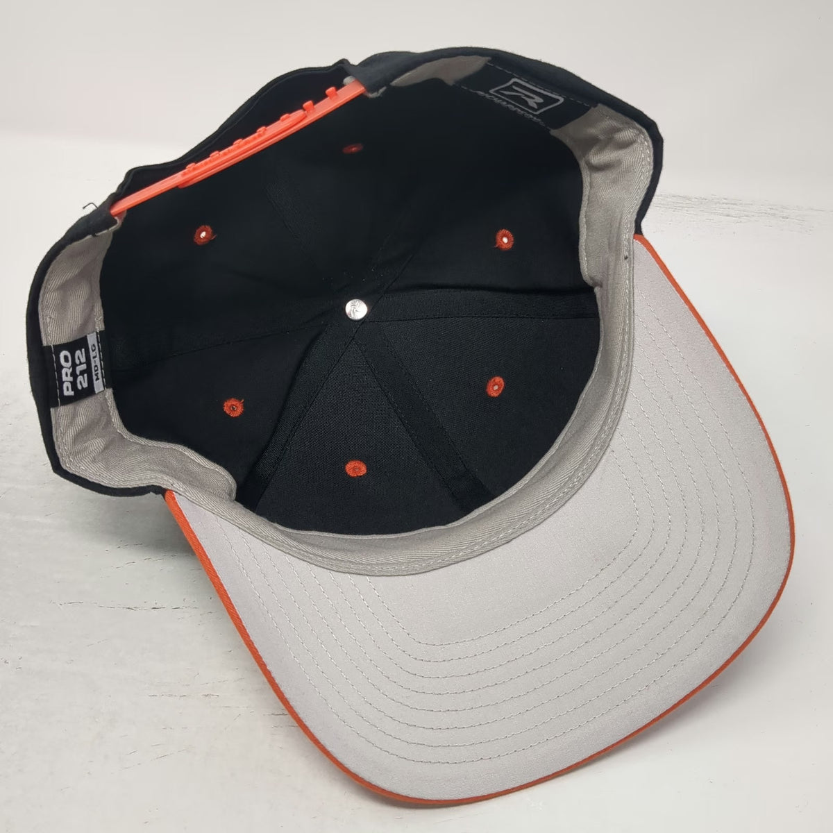 Richardson Snapback Black Orange L Off the Rails Brewing Pocatello Patch Hat
