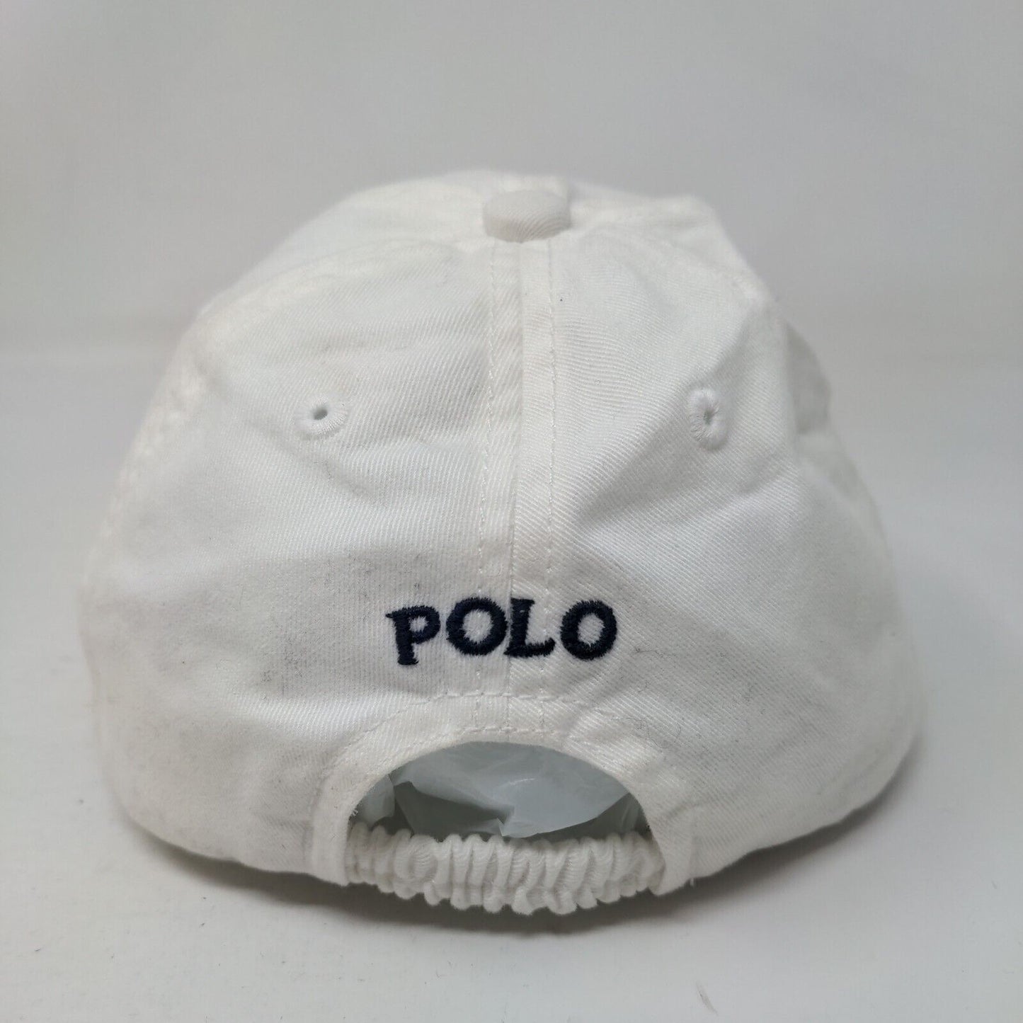 Polo Ralph Lauren Baby Small Pony Stretch Strapback Hat Cream OS 9-24 Months