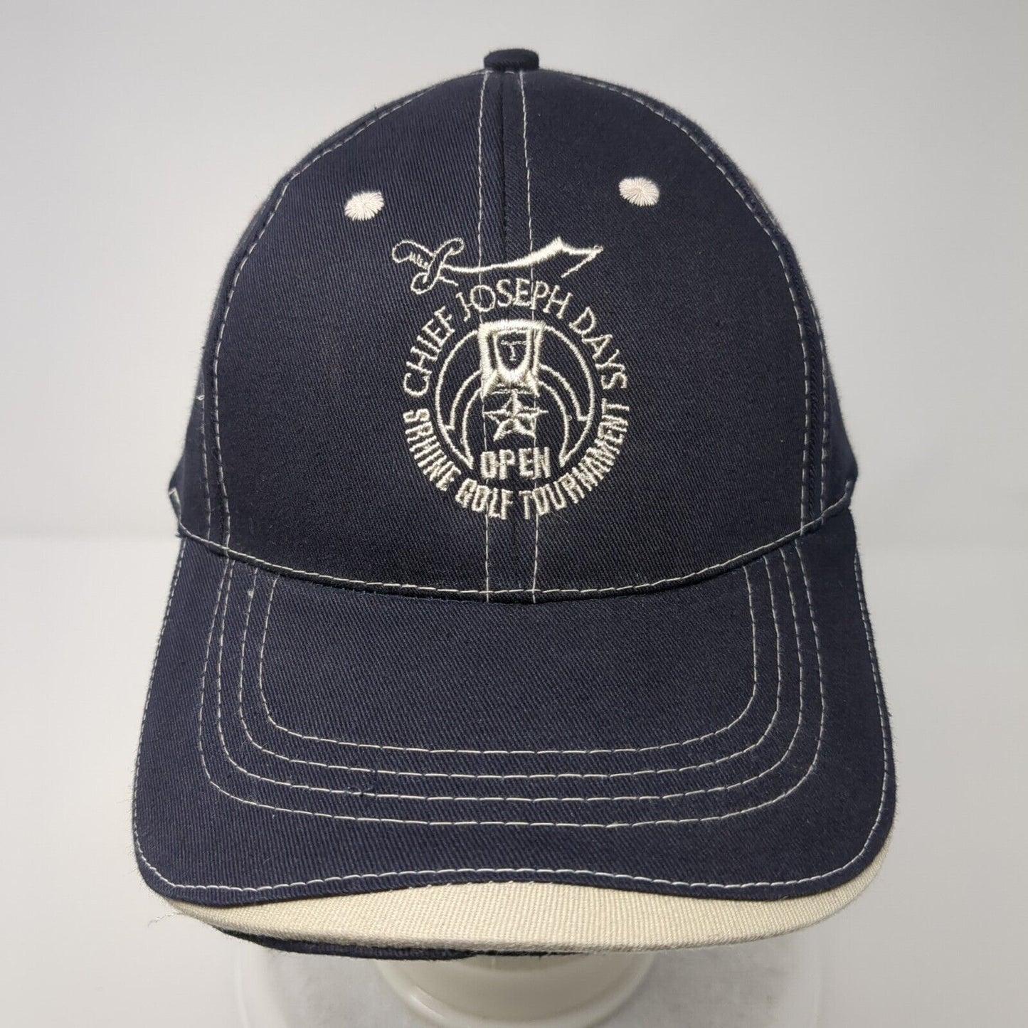 Chief Joseph Days Shrine Golf Tournament Strapback Hat Blue OSFA Solid