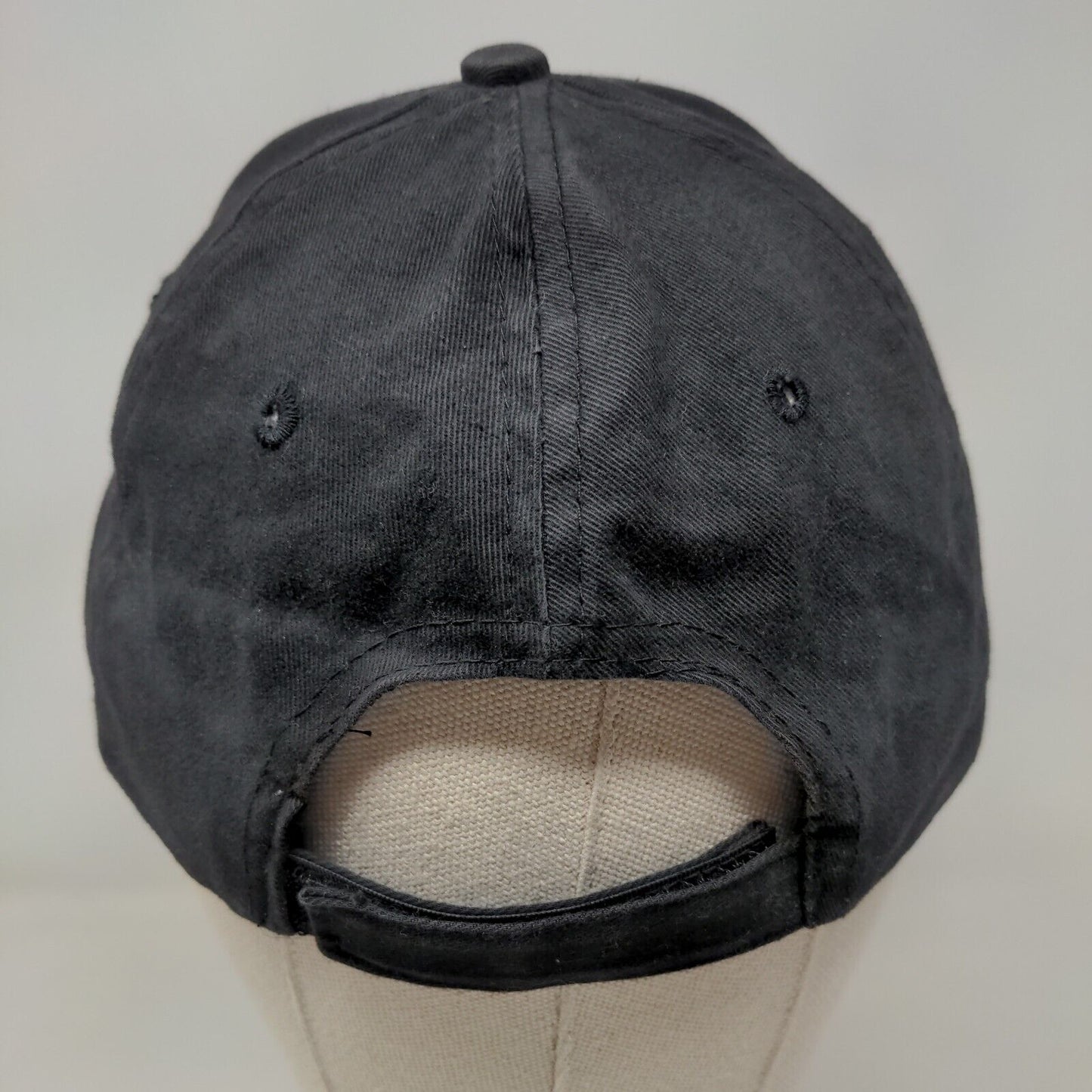 Fastenal Racing Strapback Hat Black OSFA Embroidered Logo Monarch