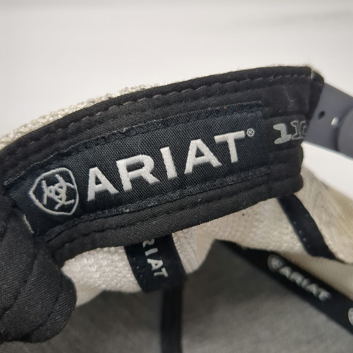 Ariat Trucker Hat Blue One Size Snapback Mesh Logo Patch Flexfit Workwear Cap