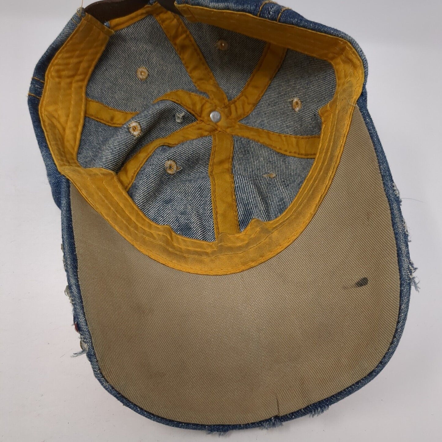 USA Bling Slideback Hat Multi One Size Adjustable Denim Rhinestone