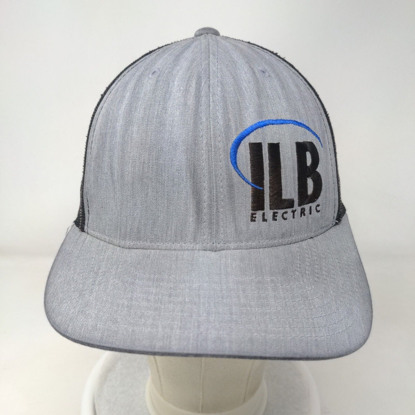 ILB Electric Snapback Mesh Back Trucker Hat Gray One Size Embroidered