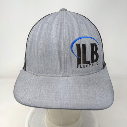 ILB Electric Snapback Mesh Back Trucker Hat Gray One Size Embroidered