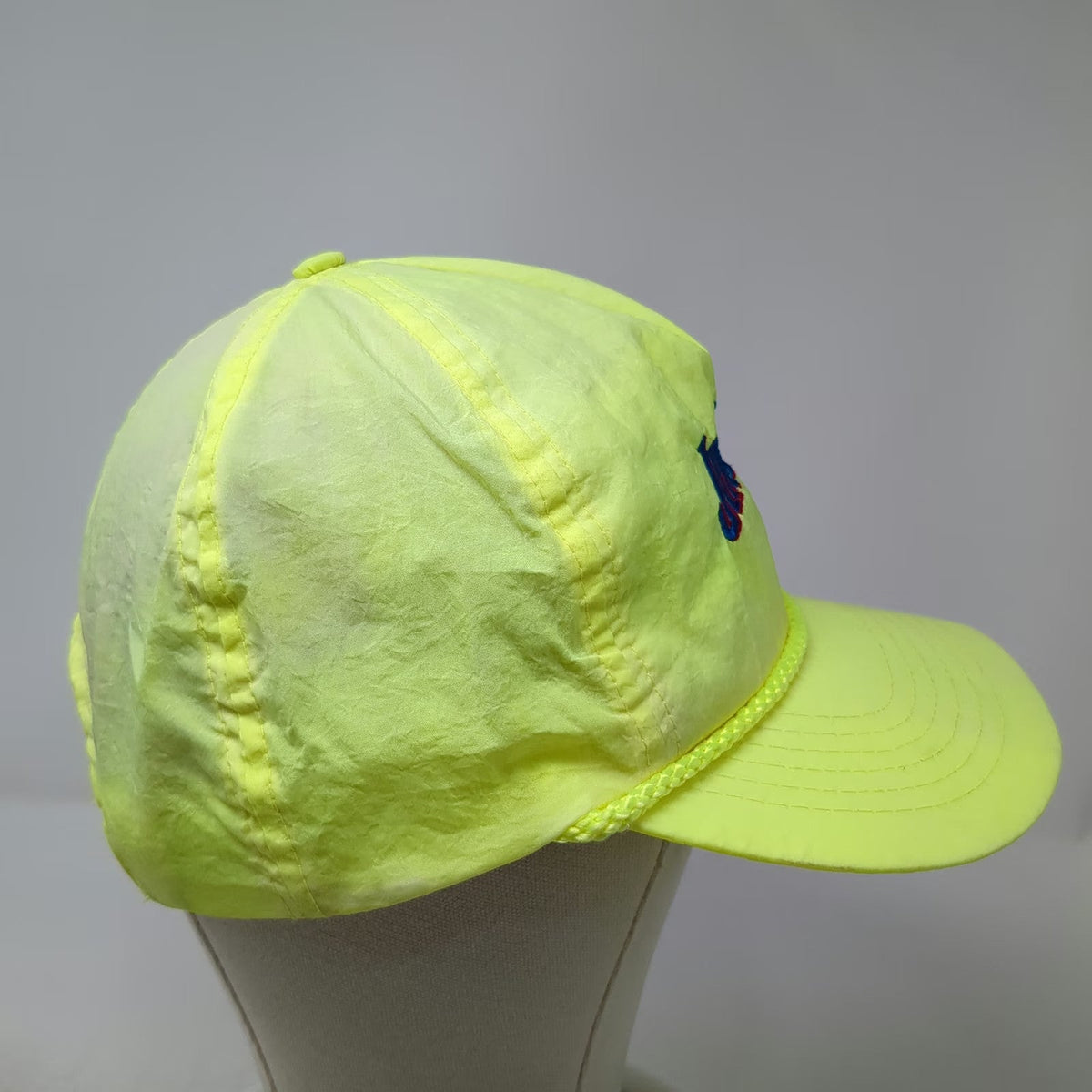 Jim Beam 5 Panel Green One Size Hat Snapback Rope Logo Lightweight Vintage