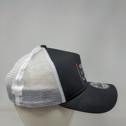 Real Estate Lab Snapback Mesh Back Trucker Hat Black OSFM New Era