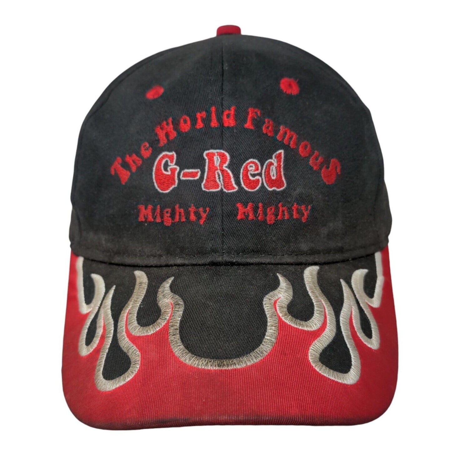 The World Famous G-Red Mighty Mighty Strapback Hat Black OSFM Embroidered Otto