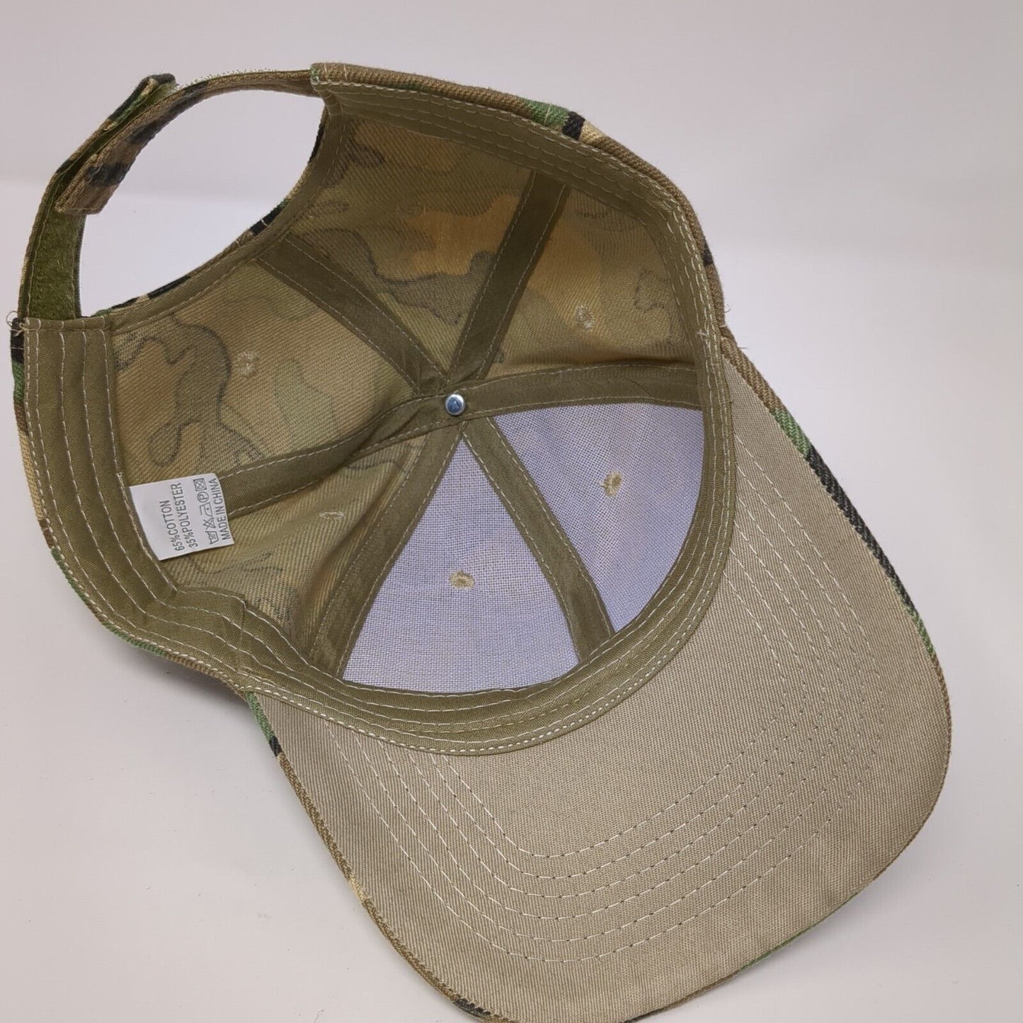 Unbranded Strapback Hat Camo One Size Adjustable Blank Vent Holes