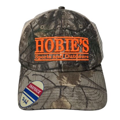 Hobie's Snapback Hat Camo OSFM Trucker Embroidered Mesh Back The Game W/Tags