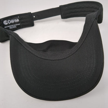 Costa Vida Patch Snapback Sun Visor Hat Black One Size Adjustable