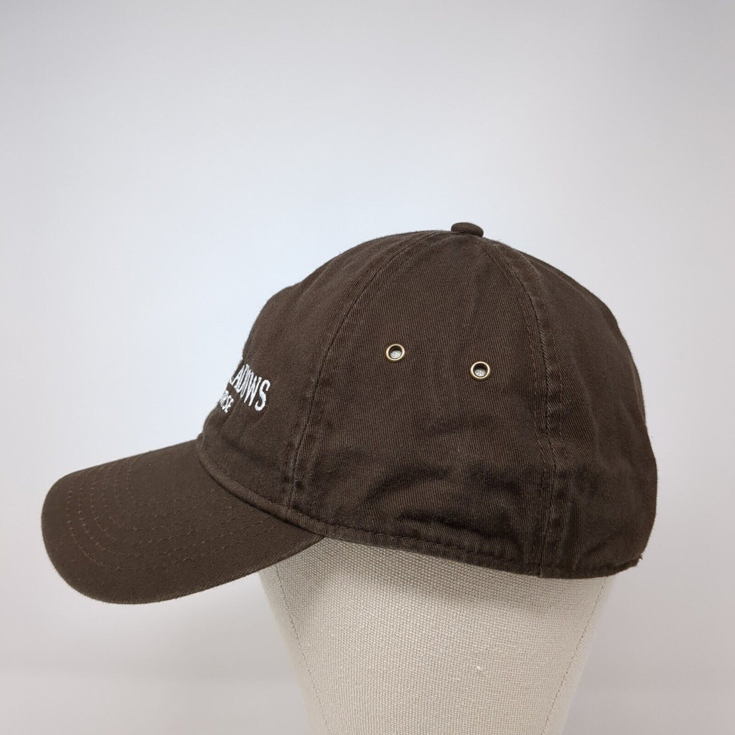 Stewart Meadows Golf Course Slideback Hat Brown One Size Embroidered