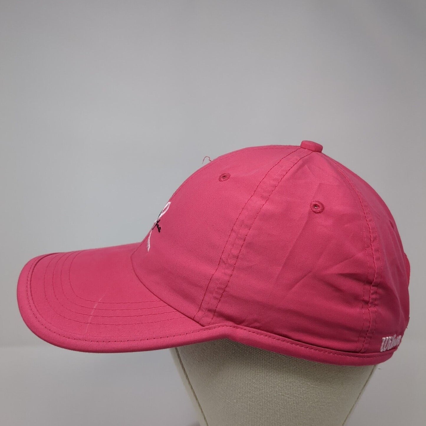 Hope Pink Ribbon Strapback Hat Pink One Size Adjustable 6 Panel Wilson