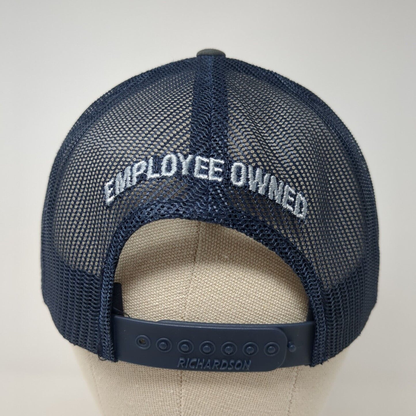 Tates Rents Employee Owned Snapback Trucker Hat Gray OS Mesh Back Richardson