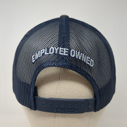 Tates Rents Employee Owned Snapback Trucker Hat Gray OS Mesh Back Richardson