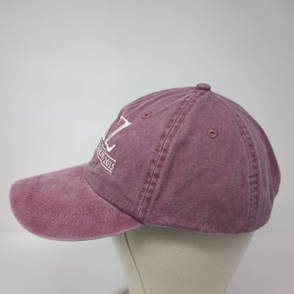 Dad's Weekend 2015 Slideback Hat Red One Size Leather Strap Adams