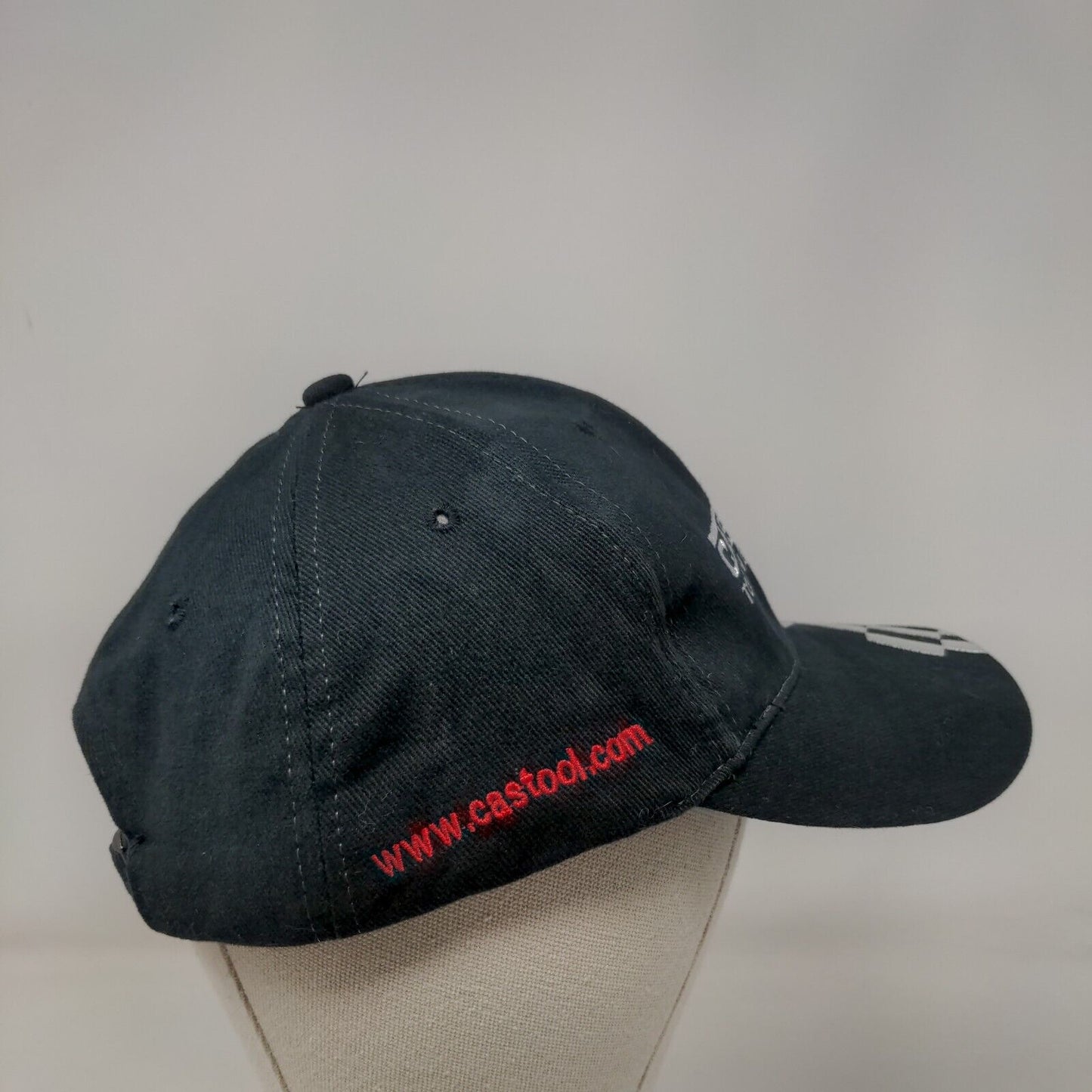 Castool Tooling Systems Checkered Flag Slideback Hat Black OSFA Embroidered