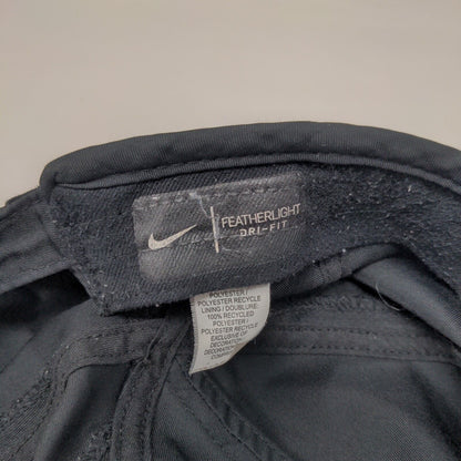 Nike Swoosh Dri-Fit Strapback Hat Black OSFM Adjustable Featherlight