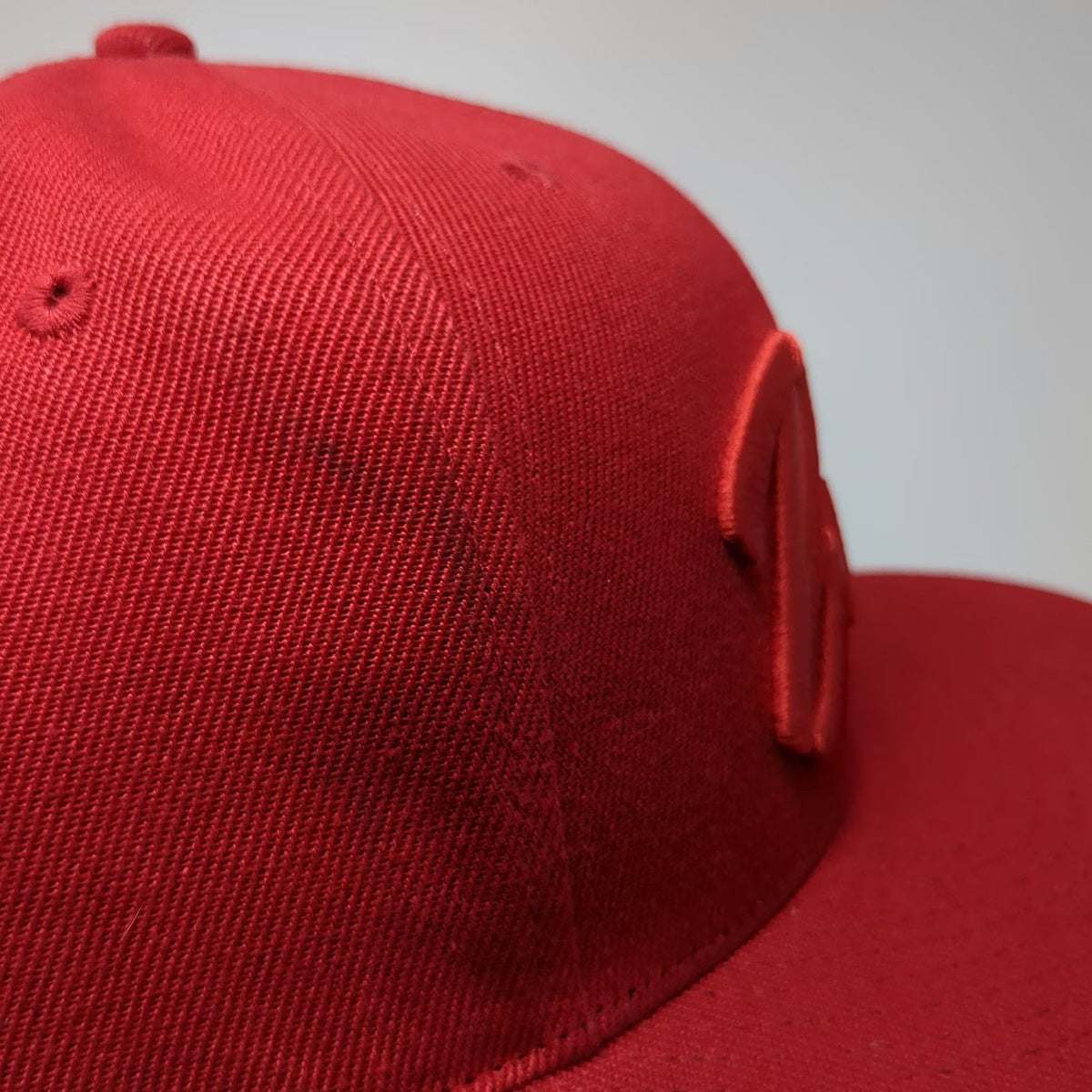 Ultra Game Chicago Bulls NBA Snapback Hat Red One Size 3D Script Logo Flat Brim