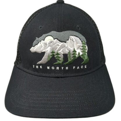 The North Face Trucker Hat Black One Size Bear Mountain Mesh Snapback