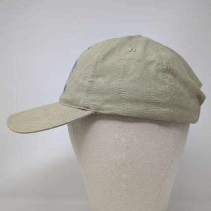 HeadShot Baseball Cap Beige Blue One Size Snow Bowl 1999 Team Slideback Logo Hat