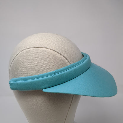 Unbranded Clip On Visor Hat Blue One Size Solid Embroidered Outdoor