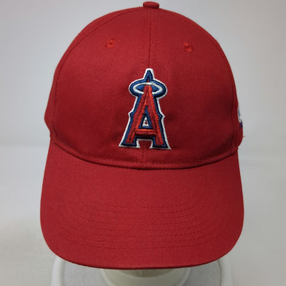 OC Sports Los Angeles Angels Baseball Cap Red One Size Strapback MLB Logo Hat