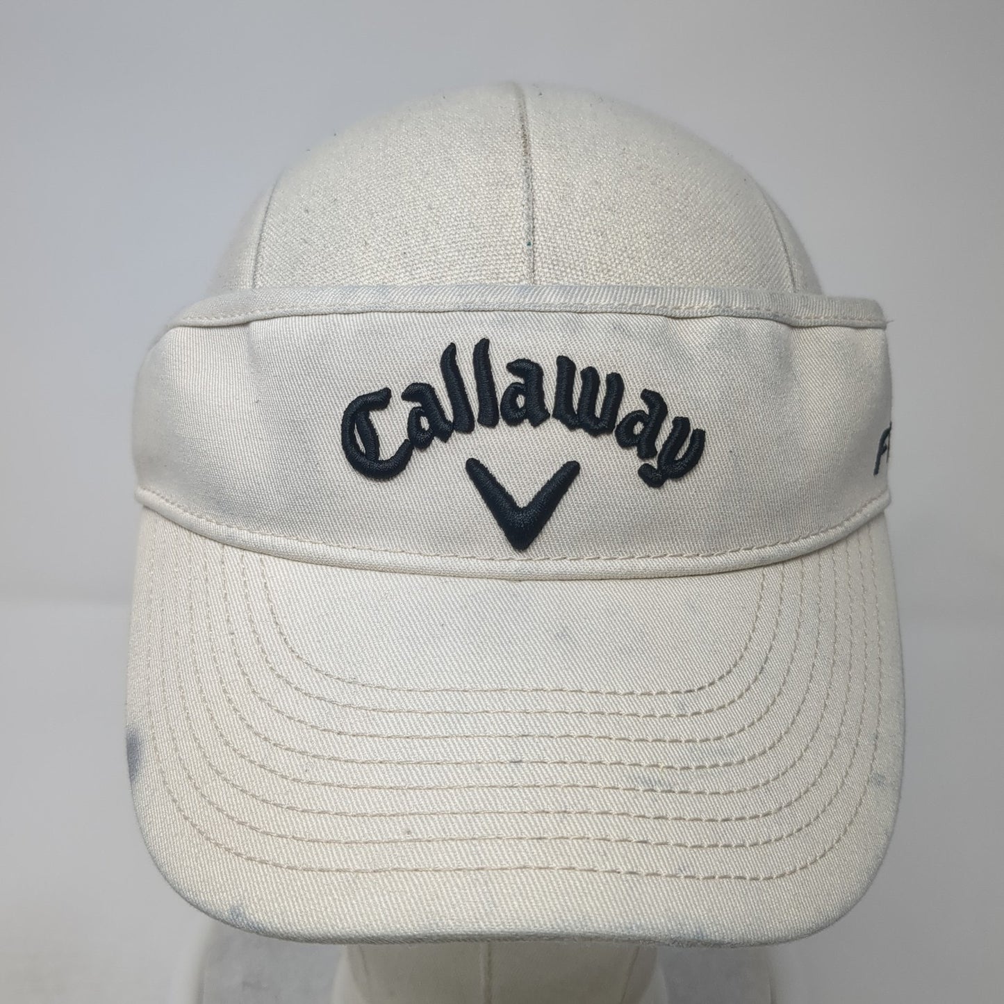 Callaway Tour i Series Sun Visor Hat Beige One Size Adjustable Embroidered