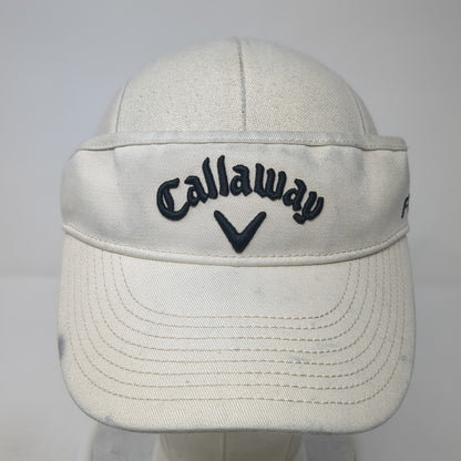 Callaway Tour i Series Sun Visor Hat Beige One Size Adjustable Embroidered