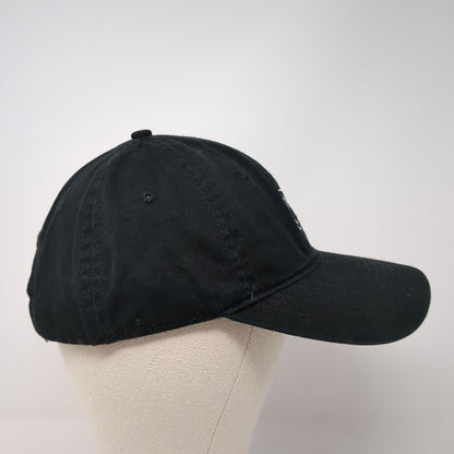 Smiley Face Slideback Hat Black One Size Embroidered Adjustable Outdoor