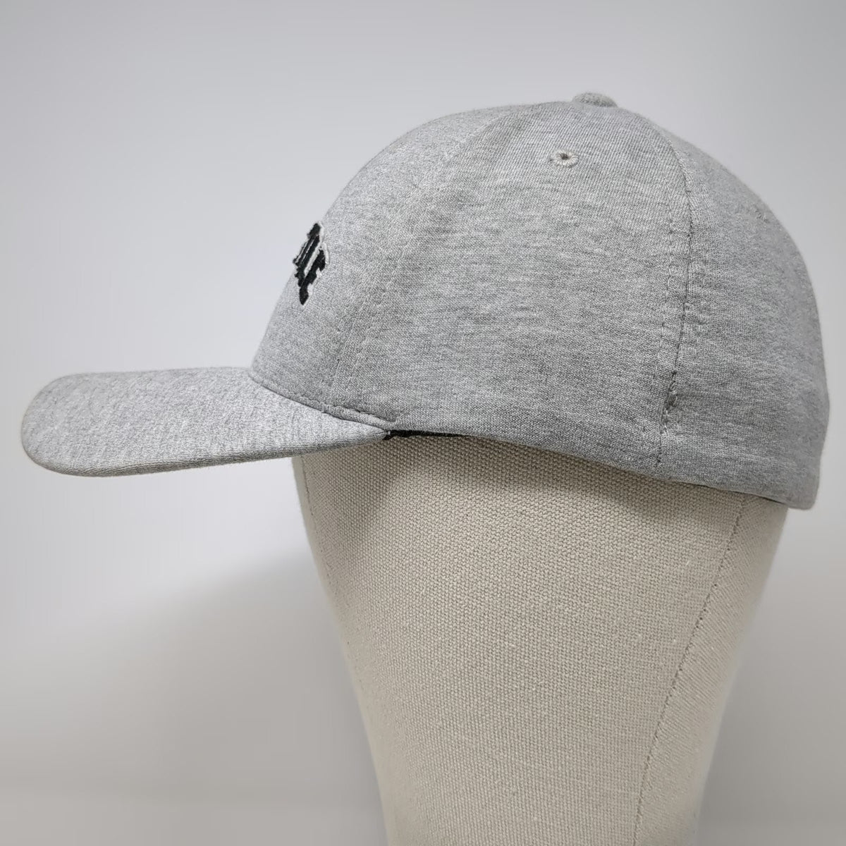 Aeropostale Baseball Cap Gray M Arched Logo Jersey Stretch Fit Embroidery hat