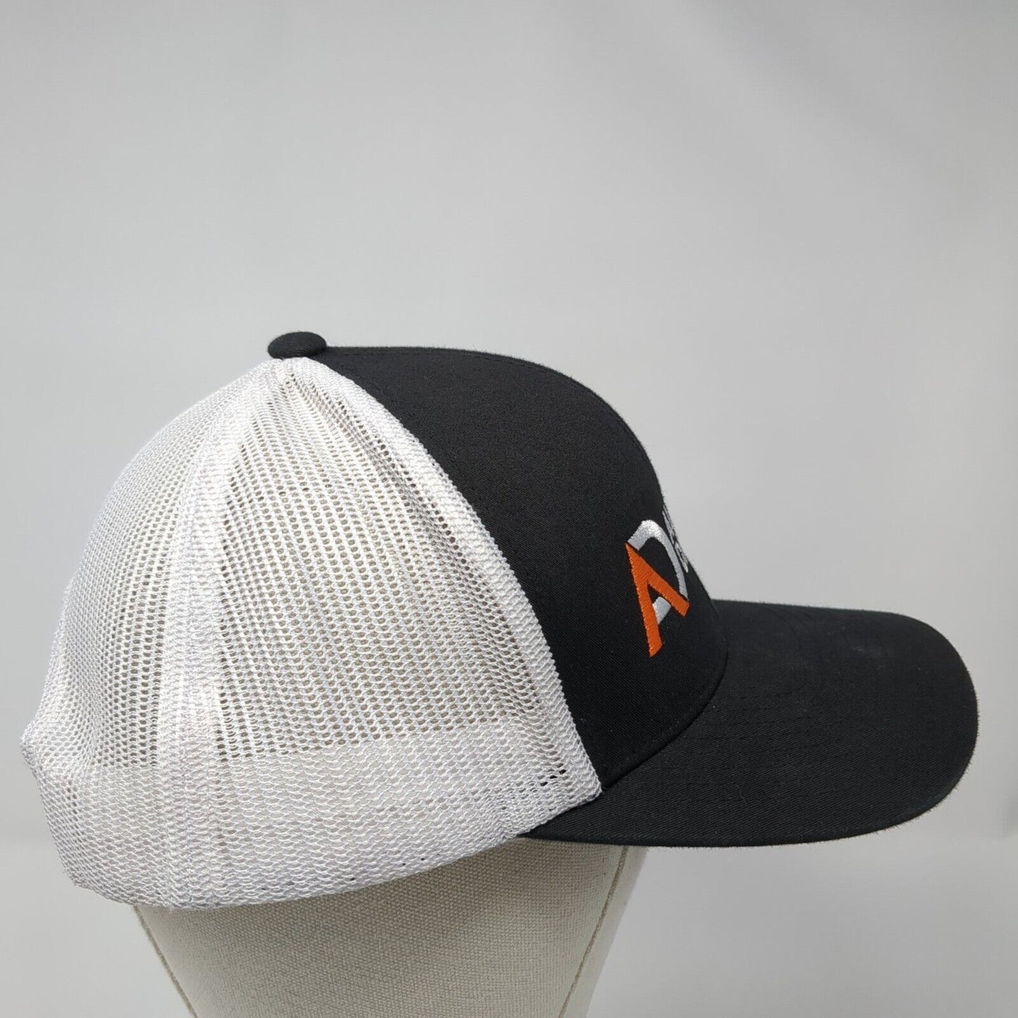 Automated Dairy Snapback Trucker Hat Black One Size Mesh Back 6 Panel