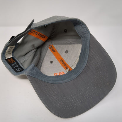 5.11 Tactical 2014 Strapback Hat Gray One Size Adjustable Embroidered 6 Panel