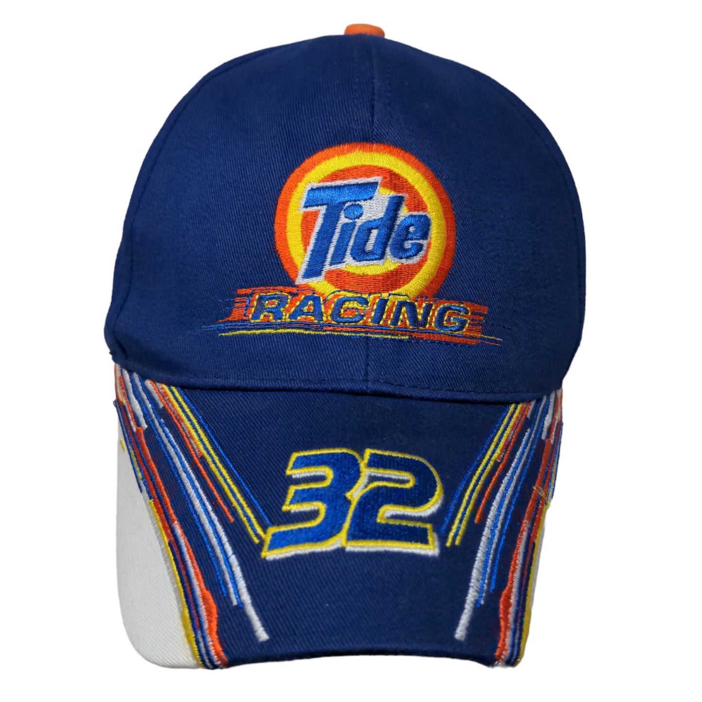 Tide Racing Men's Snapback Hat Blue OSFA Embroidered #32 Downy Logo