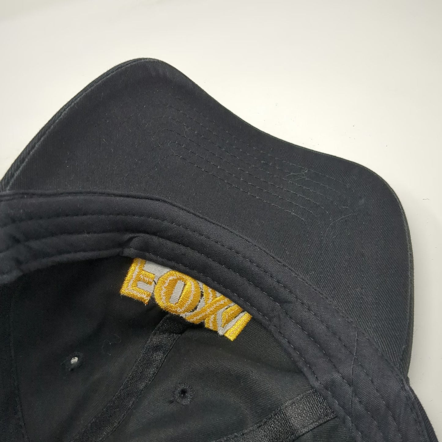 Barker Gear Fox Business Logo Baseball Cap Black One Size Cotton Adjustable Hat