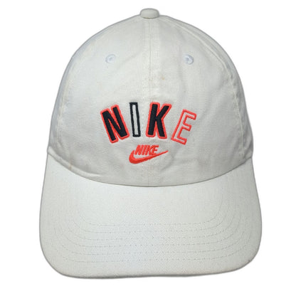 Nike Baseball Cap White One Size Heritage86 Embroidered Logo Adjustable Hat