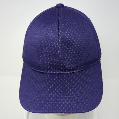 Outdoor Cap Strapback Baseball Cap Purple One Size Adjustable 6 Panel Blank