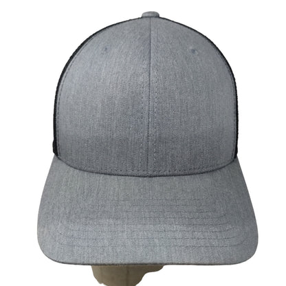 Yupoong Men's Snapback Mesh Back Hat Gray Blank Adjustable Polycotton