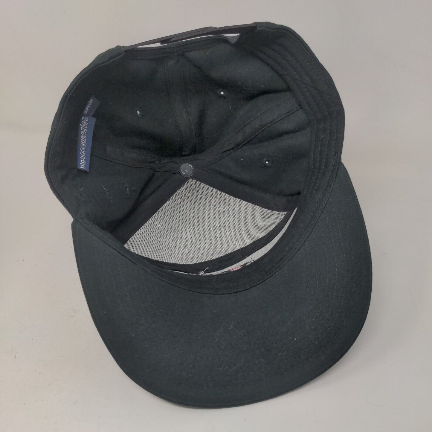 Unbranded Men's Snapback Hat Black Embroidered Gorilla Plaid Logo Cotton