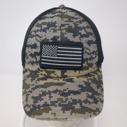 USA Flag Trucker Hat Multicolor One Size Adjustable Patriotic Mesh Back Kenworth