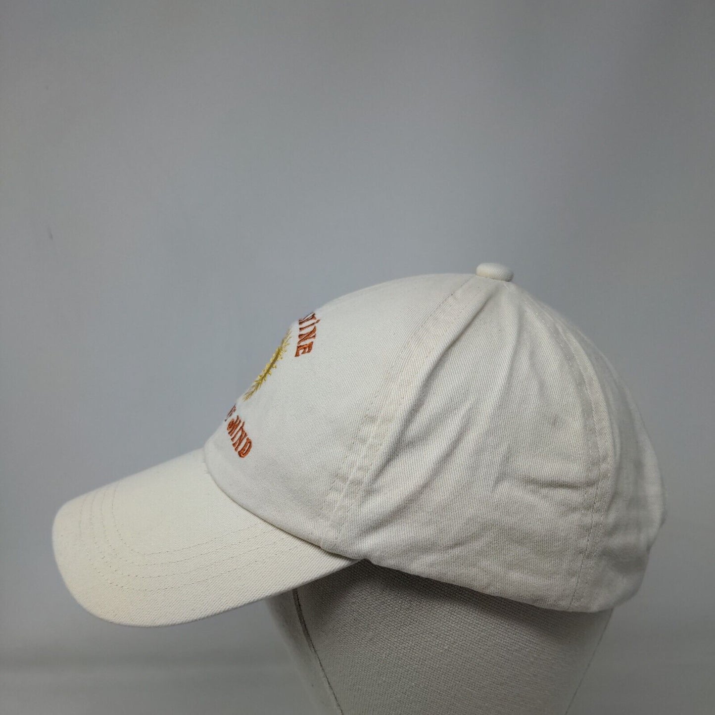 Sunshine State of Mind Slideback Hat Tan One Size Adjustable Embroidered SO