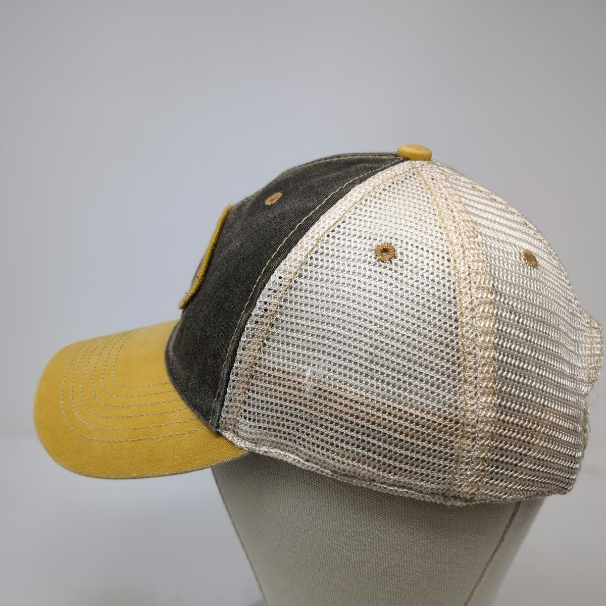 Legacy Trucker Hat One Size Black Yellow Redfish Lake Lodge Snapback Mesh