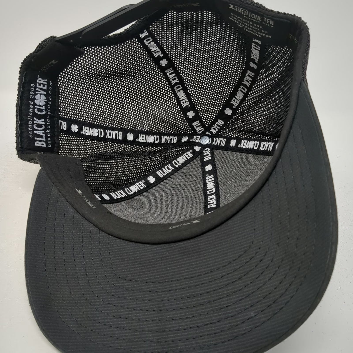 Black Clover Trucker Hat One Size Mesh Snapback Live Lucky Retro Sunset Patch