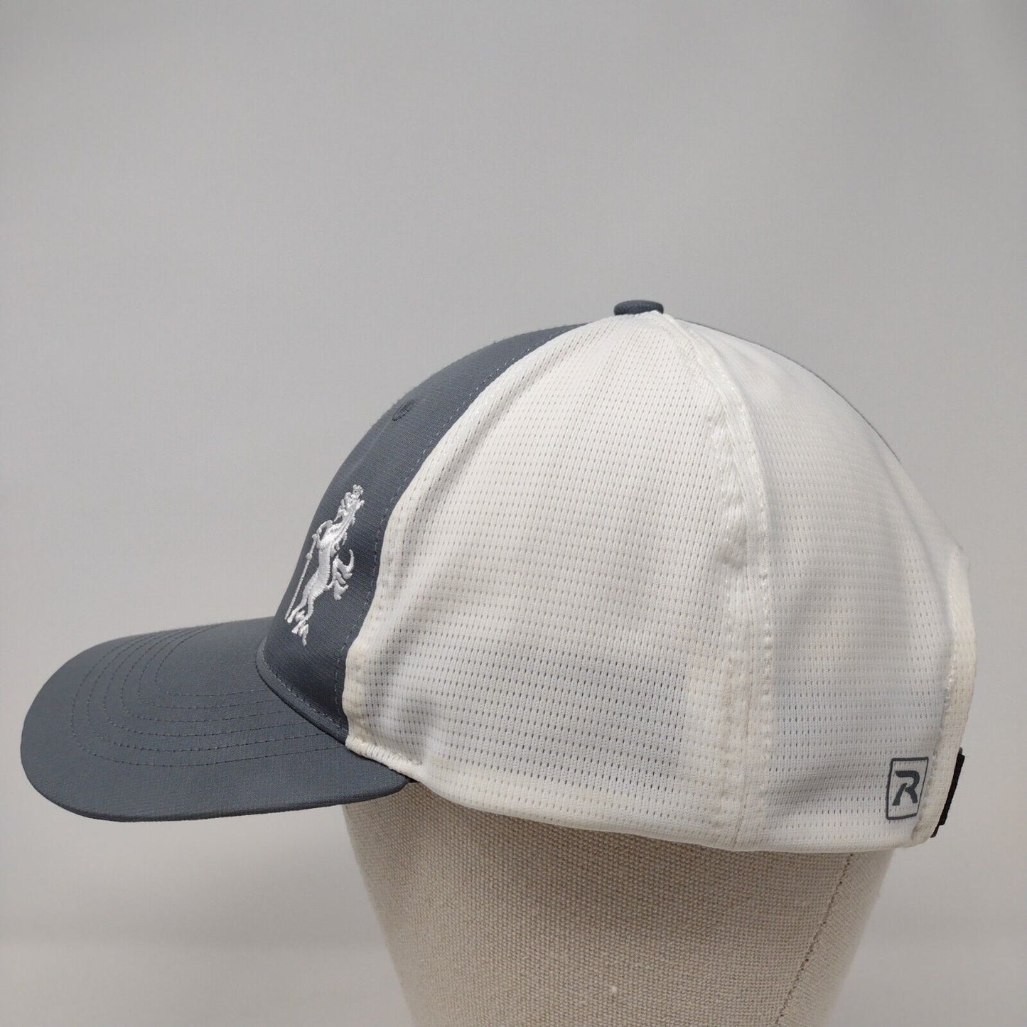 Richardson Strapback Hat Gray M/L Adjustable Embroidered Colorblock
