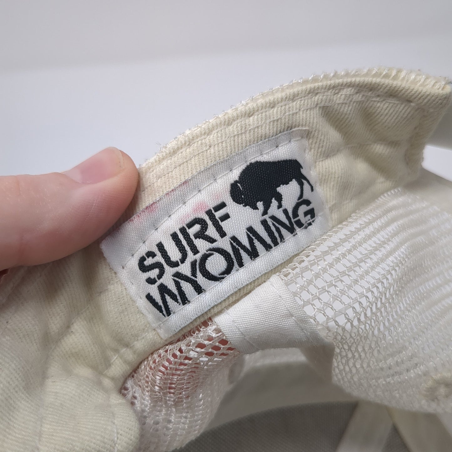 Surf Wyoming Bison Logo Snapback Trucker Hat Gray One Size Mesh Back