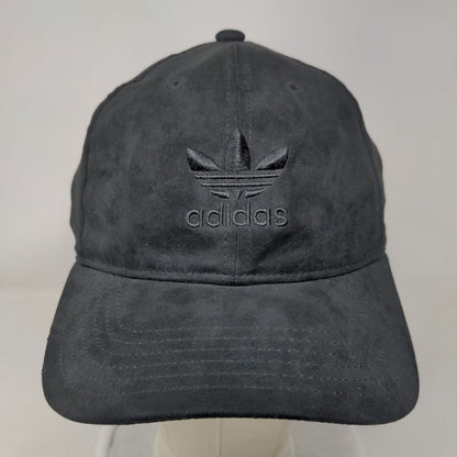 Adidas Trefoil Slideback Hat Black OSFM Embroidered Logo 3 Stripes