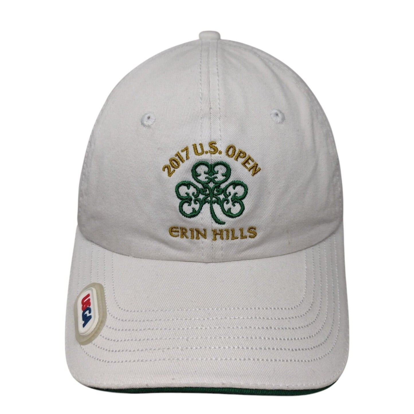 2017 US Open Erin Hills Slideback Hat White One Size Solid USGA Member