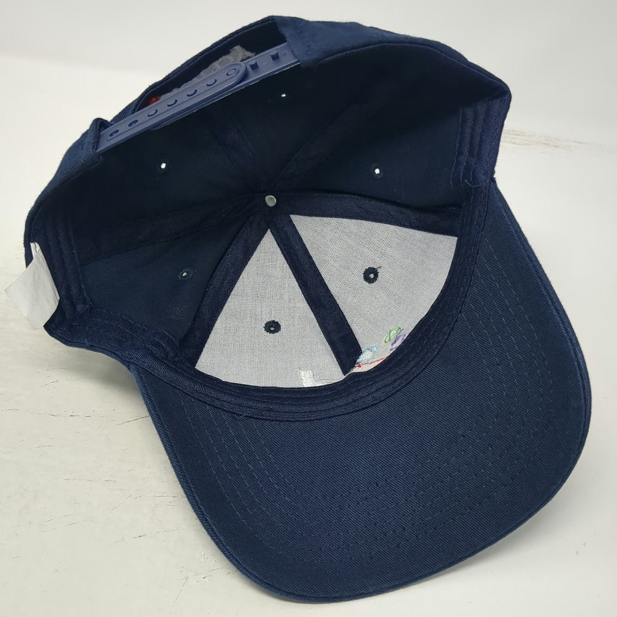 Blue Snapback Hat One Size Darby Logo 6 Panel Structured Graphic Embroidered